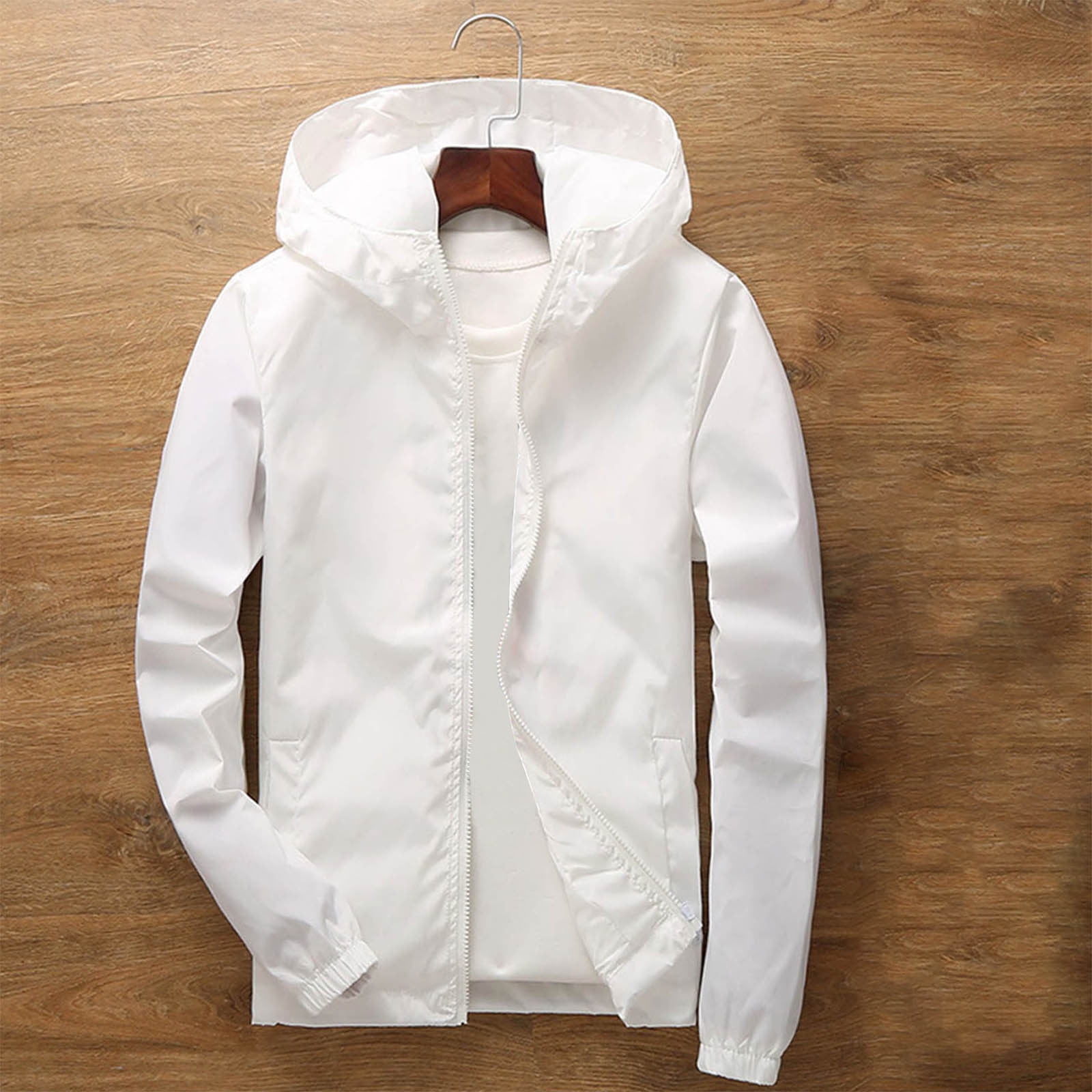 Kids Hooded Windbreaker Rain Jacket