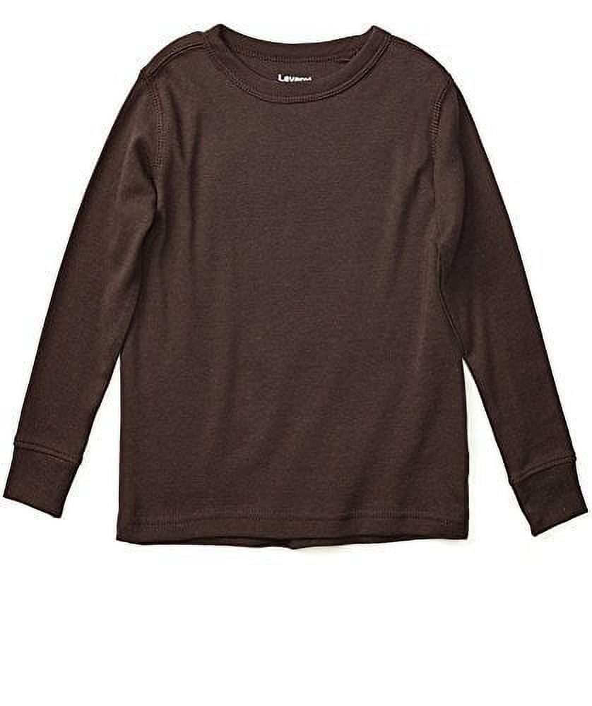 Kids Long Sleeve Solid Cotton T-Shirt